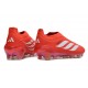 Chaussure de Foot Adidas Predator Elite LL FG Rouge Blanc