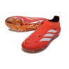 Chaussure de Foot Adidas Predator Elite LL FG Rouge Blanc