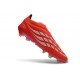 Chaussure de Foot Adidas Predator Elite LL FG Rouge Blanc