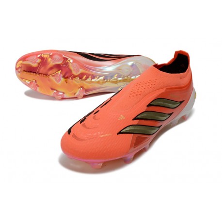 Chaussure Adidas Predator Elite LL FG Solar Turbo Thermal Chrome Noir