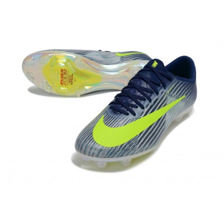 Crampon de Football Nike Zoom Mercurial Vapor 17 Elite FG Bleu Vert