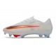 Crampon de Football Nike Zoom Mercurial Vapor 17 Elite FG Blanc Orange Or
