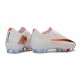 Crampon de Football Nike Zoom Mercurial Vapor 17 Elite FG Blanc Orange Or