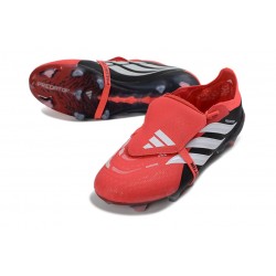 Crampons de Foot Adidas Predator Elite FT FG Rouge Noir Blanc
