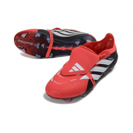 Crampons de Foot Adidas Predator Elite FT FG Rouge Noir Blanc