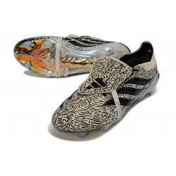 Crampons de Foot Adidas Predator Elite FT FG Beige Noir
