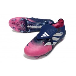 Crampons de Foot Adidas Predator Elite FT FG Rose Bleu Argent