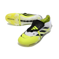 Crampons de Foot Adidas Predator Elite FT FG Blanc Noir Jaune