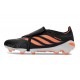 Adidas Chaussure Predator Elite Foldover Tongue FG Noir Orange