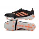Adidas Chaussure Predator Elite Foldover Tongue FG Noir Orange