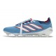 Adidas Chaussure Predator Elite Foldover Tongue FG Bleu Blanc