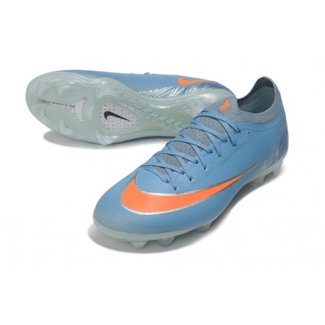 Crampons de Foot Nike Zoom Mercurial Vapor 17 Elite FG Bleu Orange