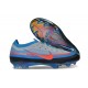 Crampons de Foot Nike Zoom Mercurial Vapor 17 Elite FG Bleu Gris Rouge