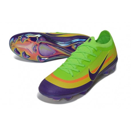 Crampons de Foot Nike Zoom Mercurial Vapor 17 Elite FG Vert Violet