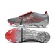 Adidas Chaussure Predator Elite Foldover Tongue FG Gris Rouge