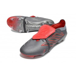 Adidas Chaussure Predator Elite Foldover Tongue FG Gris Rouge