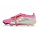 Adidas Chaussure Predator Elite Foldover Tongue FG Rose Blanc