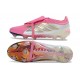 Adidas Chaussure Predator Elite Foldover Tongue FG Rose Blanc