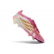 Adidas Chaussure Predator Elite Foldover Tongue FG Rose Blanc
