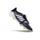 Adidas Chaussure Predator Elite Foldover Tongue FG Noir Blanc Vert