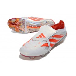 Adidas Chaussure Predator Elite Foldover Tongue FG Blanc Rouge