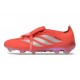 Adidas Chaussure Predator Elite Foldover Tongue FG Rouge Argent