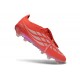 Adidas Chaussure Predator Elite Foldover Tongue FG Rouge Argent