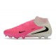Chaussure Nike Phantom 6 Elite High FG Rose Blanc