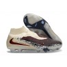 Crampons de Football Nike Phantom 6 Elite High FG Bordeaux Crush Rouge Univ Fossile