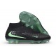 Crampons de Football Nike Phantom 6 Elite High FG Noir Vert Illusion