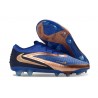 Chaussures Nike Phantom 6 Elite Low FG Bleu Marine Bronze Métallique