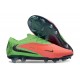 Chaussures Nike Phantom 6 Elite Low FG Rouge Vert