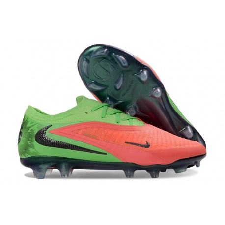 Chaussures Nike Phantom 6 Elite Low FG Rouge Vert