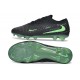 Chaussures Nike Phantom 6 Elite Low FG Noir Vert Illusion