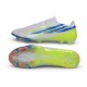 Chaussuresa de Foot adidas F50 Hyperfast EVO FG Blanc Bleu Volt