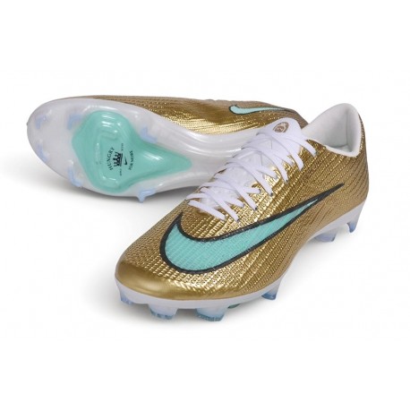 Crampons Nike Air Zoom Mercurial Superfly XI Elite Adults FG Mtlc Or Vert luminescent
