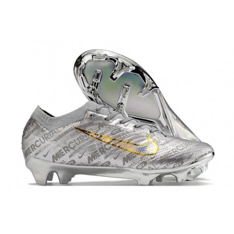 Nike Zoom Mercurial Vapor 15 Elite FG Argent Métallique Or