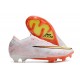 Nike Zoom Mercurial Vapor 15 Elite FG Blanc Orange Jaune