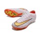 Nike Zoom Mercurial Vapor 15 Elite FG Blanc Orange Jaune