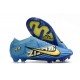 Nike Zoom Mercurial Vapor 15 Elite FG X Mbappe Bleu Baltique Blanc