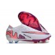 Nike Mercurial Vapor XV Elite FG Crampons Blanc Rose Bleu