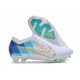 Nike Mercurial Vapor XV Elite FG Crampons Blanc Bleu Or